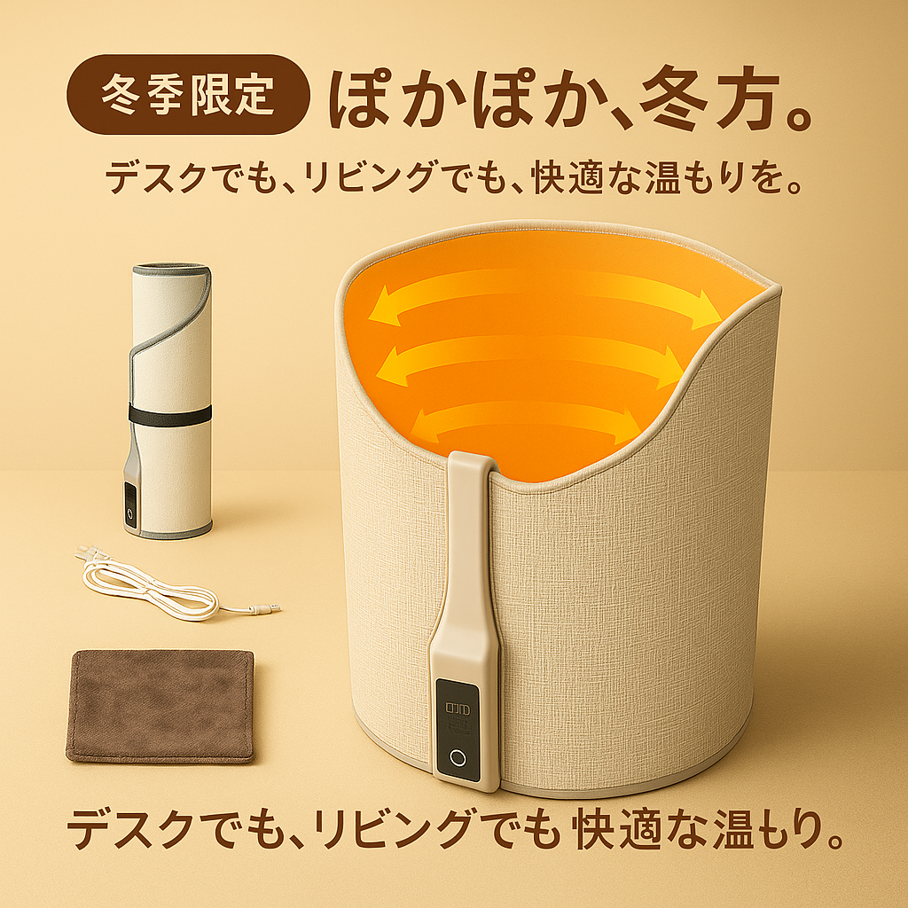 冬の人気No.1パネルヒーター HUGIFY™ スマートヒートパネル — 静かに包み込む、あたたかいハグ。